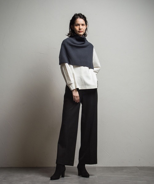 「la.f…」 Vネックニット 9号 グリーン レディース_画像6