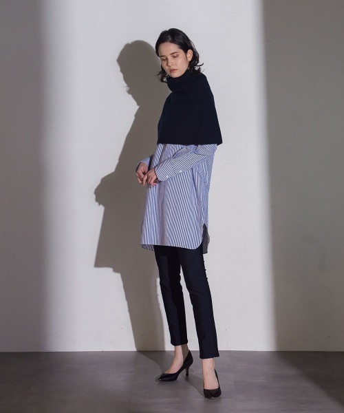 「la.f…」 Vネックニット 9号 グリーン レディース_画像8