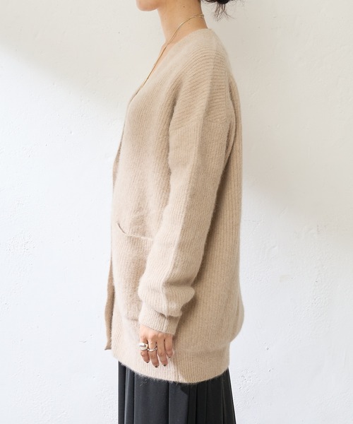 「SHENERY」 ニットカーディガン FREE ベージュ レディース_画像2