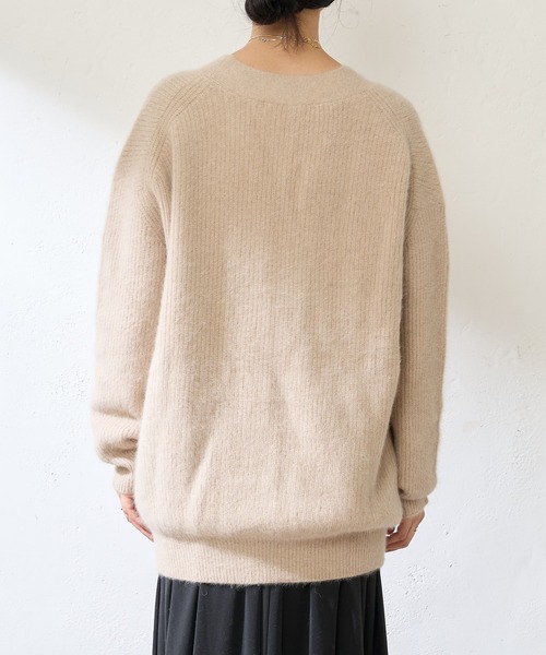 「SHENERY」 ニットカーディガン FREE ベージュ レディース_画像3