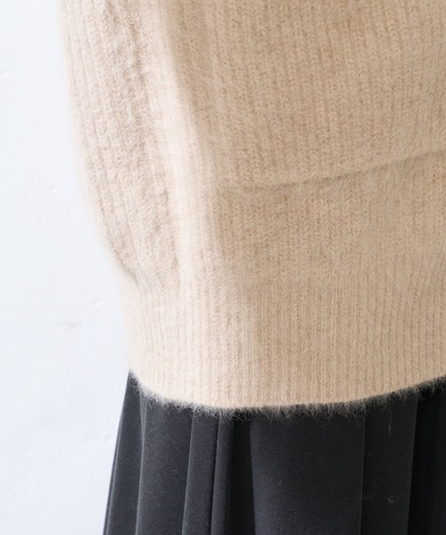 「SHENERY」 ニットカーディガン FREE ベージュ レディース_画像7