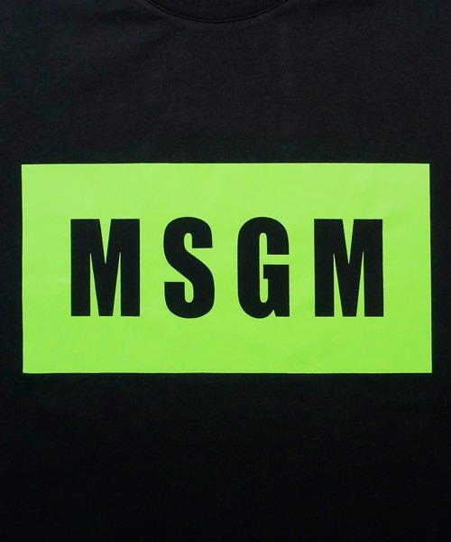 MSGM ボックスロゴTシャツ L MSGM（エムエスジーエム） tシャツ MSGM BOXロゴ Tシャツ メンズ