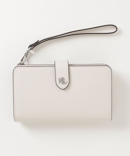 Lauren Ralph Lauren ★ クロスハッチレザー テックリストレット LAUREN RALPH 財布 クロスハッチ レザー テック リストレット