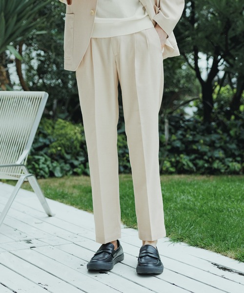 HELMUT LANG【関税送料込】ダブルプリーツリネンブレンドパンツ GLOBAL WORK パンツ リネンパンツ/Salon de GW253208 メンズ