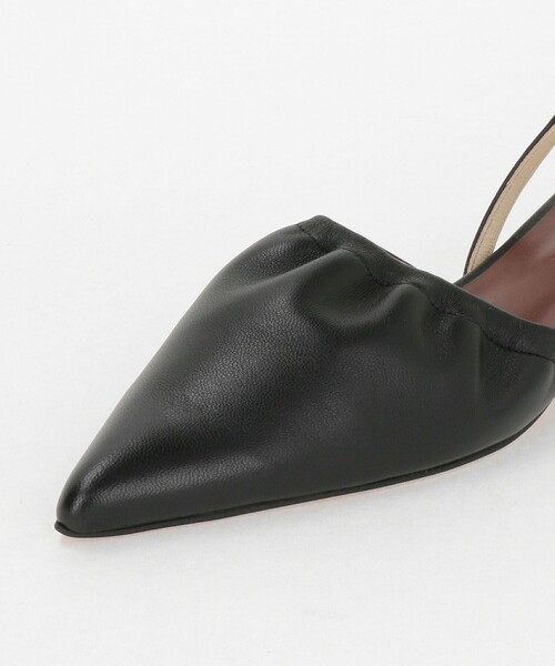 ODDTE E ODILE シャーリングトップバックベルト パンプス　24cm ODDTE E ODILE シャーリングトップバックベルト パンプス 24cm