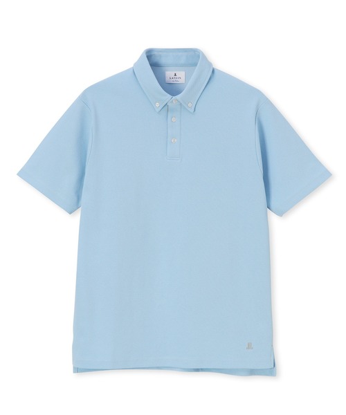 LANVIN en Bleu ポロシャツ 速乾・防シワ 「COOLFIBER」 台衿付 ボタン