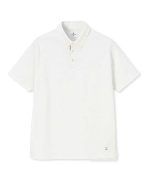 美品　ホワイト　ランバンスポーツ　オーバーサイズポロシャツ　42 LL 白 LANVIN メンズポロシャツ｜トップス｜ファッション おすすめ人気