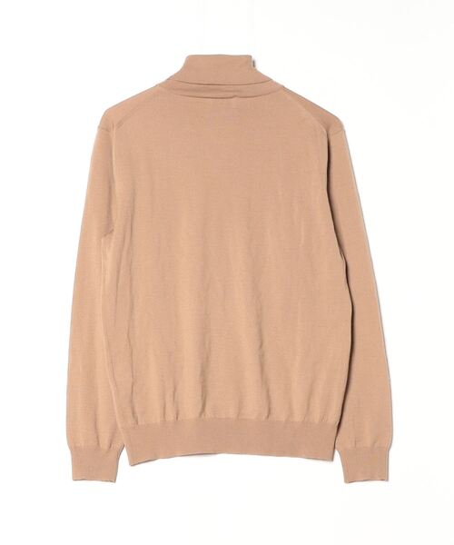 「EDIFICE」 タートルネックニット MEDIUM ベージュ メンズ_画像2