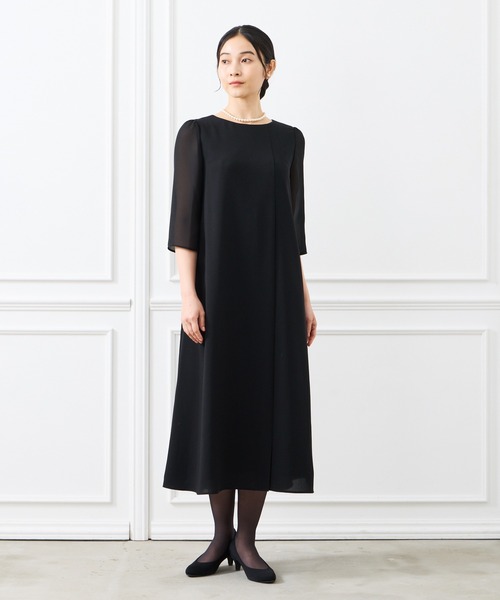防水黒ワンピーススーツ フェイクファー付き 3484200131-99-8.jpg