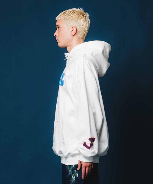 XLARGE 「XLARGE」 プルオーバーパーカー M オレンジ メンズ