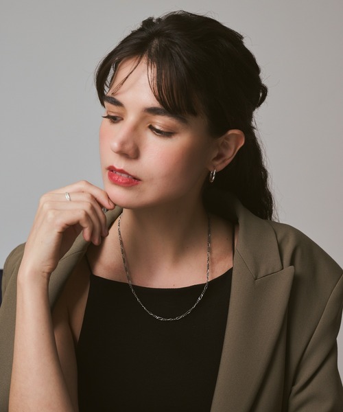 極美品 スミレ シルバー製ネックレス（agete） SILVER ネックレス すみれ | Hangai SILVER JEWELRY