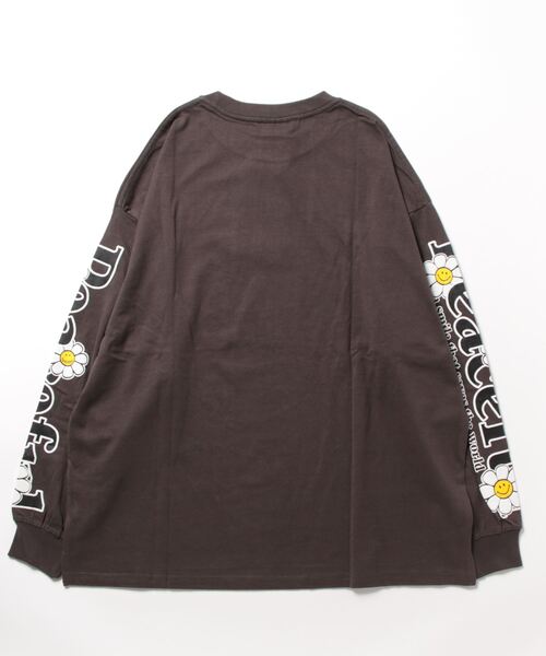 「SMILEY FACE」 長袖Tシャツ M ブラック系その他3 メンズ