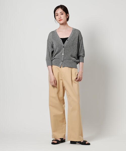 UNITED ARROWS カーディガン ペーパー ハーフスリーブ
