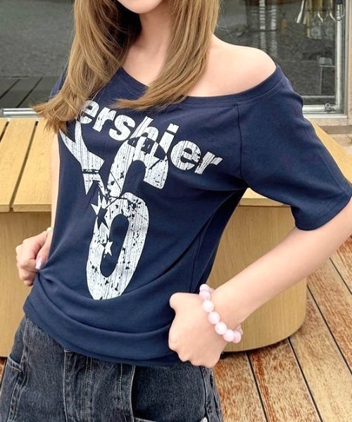 tシャツ ショルダースリットタイダイフーディー レディース セール☆1290円→790円 USAサイドスリットTシャツ レディース
