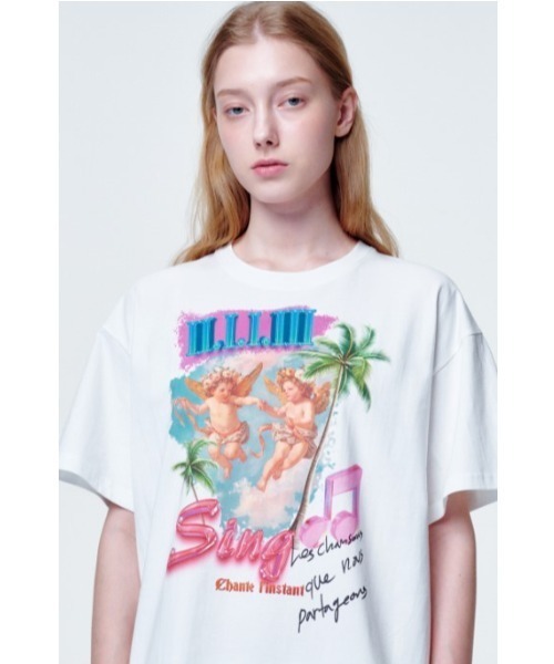 tシャツ 2113STUDIO/イイルイルサムスタジオ/Loose fit Tshirts Angel Palmtr レディース メンズ