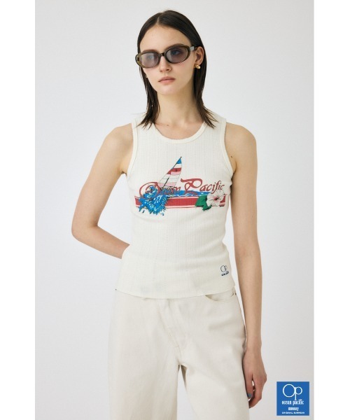 MOUSSY（マウジー） タンクトップ ノースリーブ OP GRAPHIC タンク