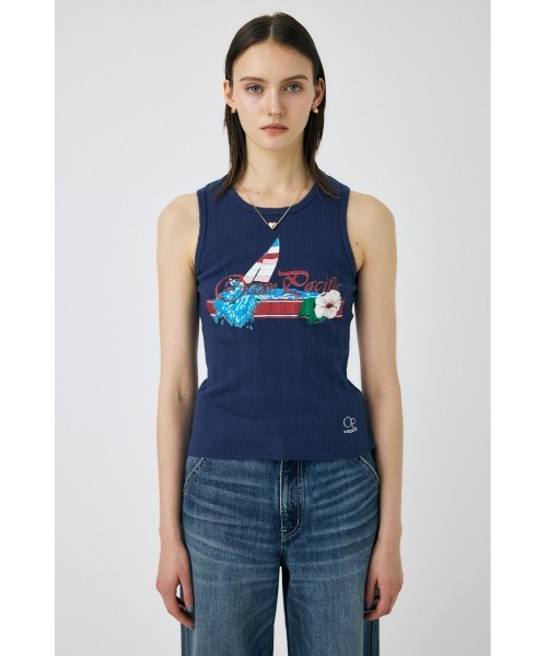 MOUSSY（マウジー） タンクトップ ノースリーブ OP GRAPHIC タンク