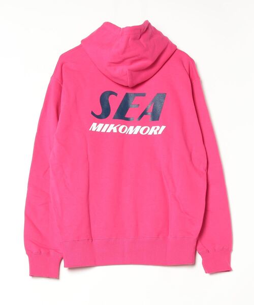 パーカー 「mikomori × WINDANDSEA」 HOODED PARKA(C0310) レディース メンズ WIND AND SEA パーカー 「mikomori × WINDANDSEA」 HOODED PARKA
