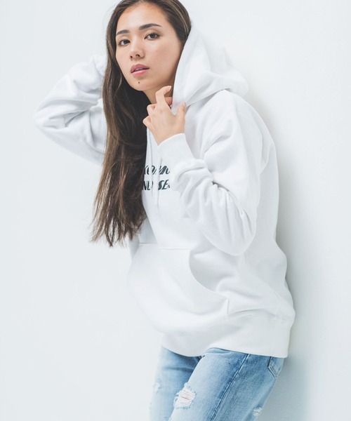 WIND AND SEA バックプリント パーカー フーディー M ホワイト WIND AND SEA（ウィンダンシー） パーカー 「mikomori × HOODED PARKA