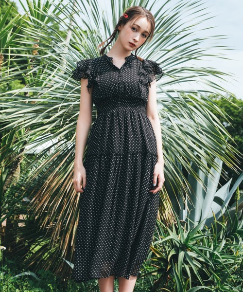 JILLSTUART ジルスチュアート ワンピース ブラック ティアードデザイン サイズ0 ジルバイジルスチュアート JILL by JILLSTUART ティアードワンピース