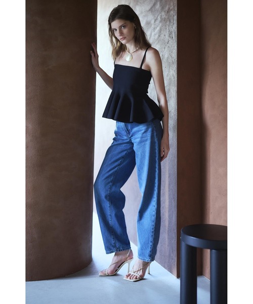 Estella.K Raisa Knit Top ベアニットペプラムニットTOP レディース