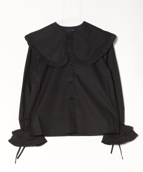 「CAROLINA GLASER」 長袖ブラウス ONE SIZE ブラック レディース
