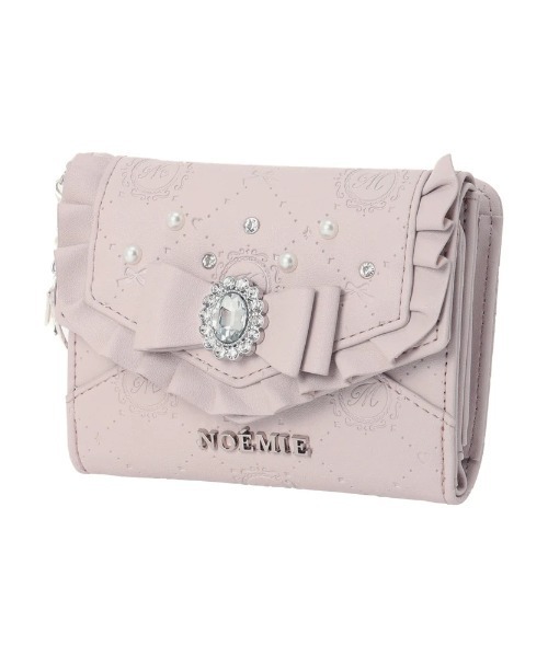 NOEMIE（ノエミー） 財布 ビジューリボンモノグラムウォレット