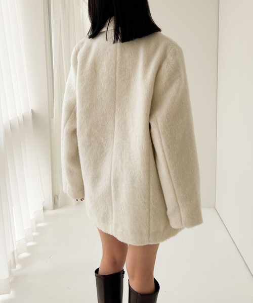 「Heather」 チェスターコート FREE グレー レディース_画像6