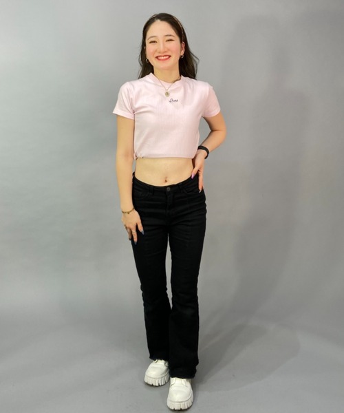 「RVCA」 半袖Tシャツ L ホワイト レディース
