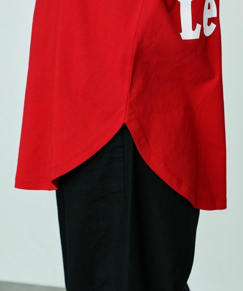 「Lee」 半袖Tシャツ MEDIUM レッド レディース