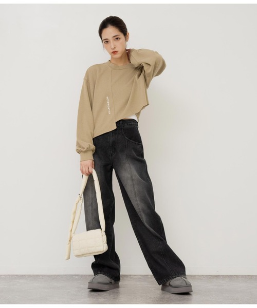 「ANAP」 加工デニムパンツ S ブルー レディース