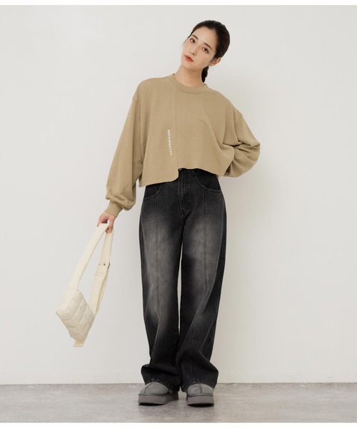 「ANAP」 加工デニムパンツ S ブルー レディース
