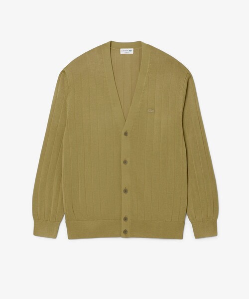 LACOSTE（ラコステ） カーディガン ハイゲージリブニットカーディガン 