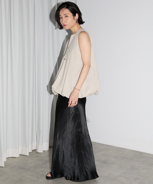 「leimn」 ノースリーブトップス M ブラック レディース_画像4