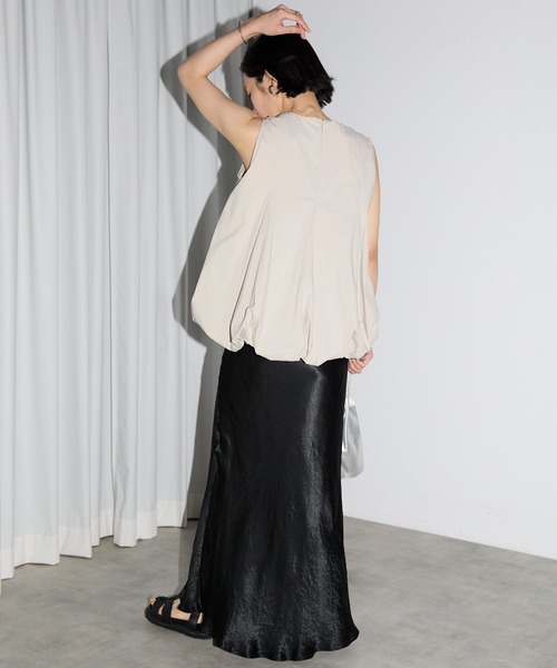 「leimn」 ノースリーブトップス M ブラック レディース_画像6