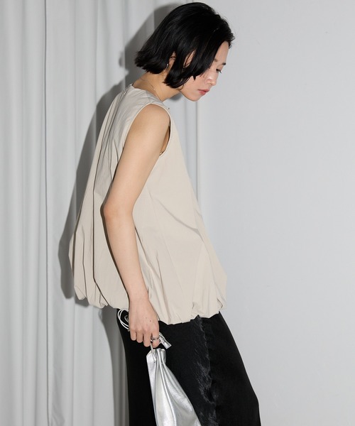 「leimn」 ノースリーブトップス M ブラック レディース_画像9