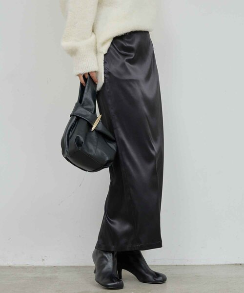 GALLARDAGALANTE スカート ストレッチサテンタイトスカート