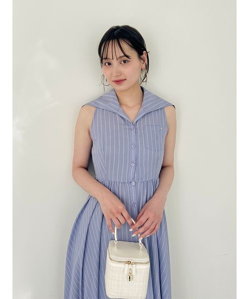 SNIDEL（スナイデル） ノースリーブワンピース 1 ブルー レディース