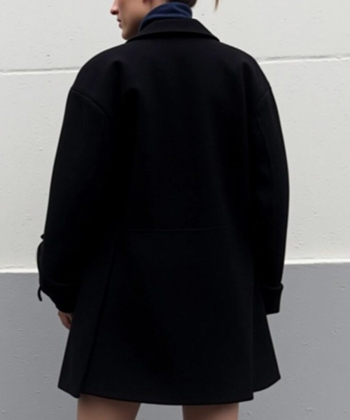 cammie コート チェスターコート ウールタッチステンカラーミドル