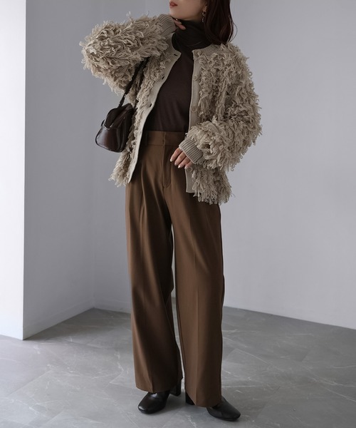 Riberry（リベリー） カーディガン 前後2WAYループヤーンニット