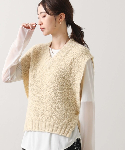 ベスト/ジレ L'Appartement  Knit 2Way Vest PRANK PROJECT（プランクプロジェクト） ベスト ジレ 2WAYモヘアニット