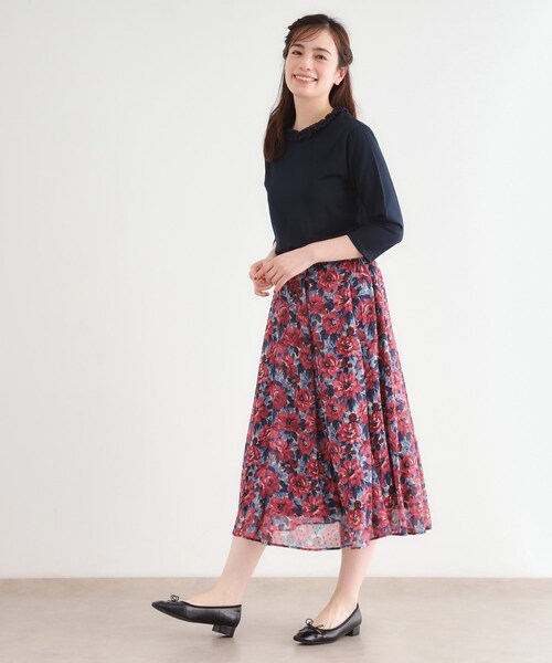 LAURA ASHLEY（ローラアシュレイ） tシャツ 「人気デザイン！7分袖