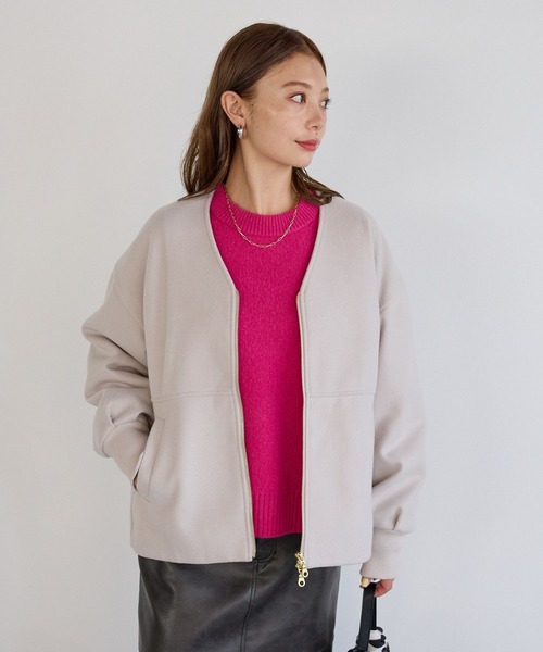 BAYFLOW（ベイフロー） ブルゾン アウター ウールライクZIPブルゾン