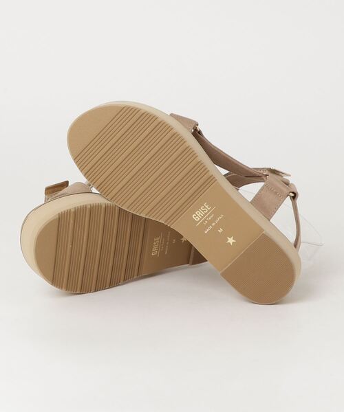 「LE TALON」 フラットサンダル M ベージュ レディース_画像3