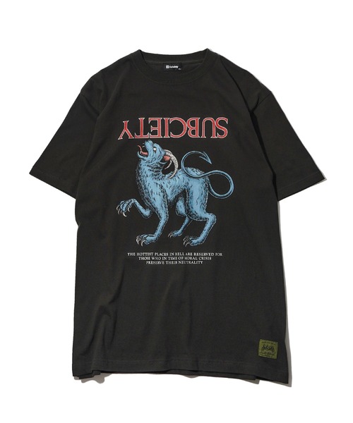 「Subciety」 半袖Tシャツ X-LARGE ブラック メンズ_画像4