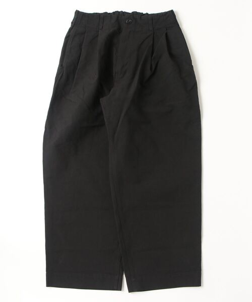 VOAAOV（ヴォアーブ） パンツ DOUBLE FACE GARMENT DYE Tuck Wide