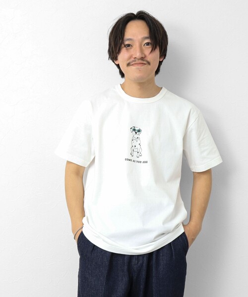 「BARNS OUTFITTERS」 半袖Tシャツ M チャコールグレー メンズ_画像8