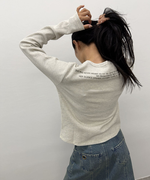 tシャツ サーマルロングスリーブTシャツ レディース メンズ