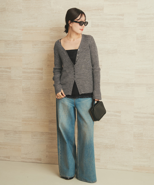 plage（プラージュ） キャミソール layered lace satin キャミソール