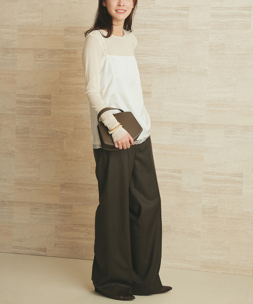 Plage プラージュ 名古屋限定色 Lace Satin キャミソール シャツ Plage